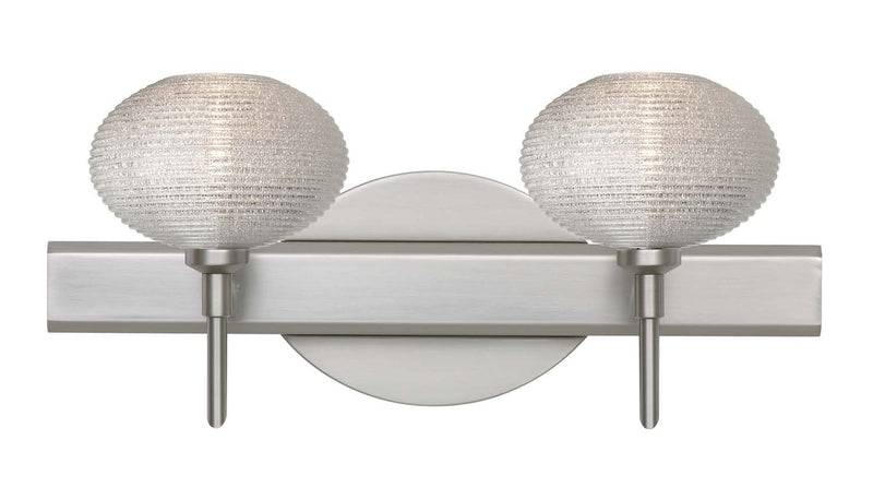 Besa 2SW-5612GL-SN Wall Sconce, Satin Nickel
