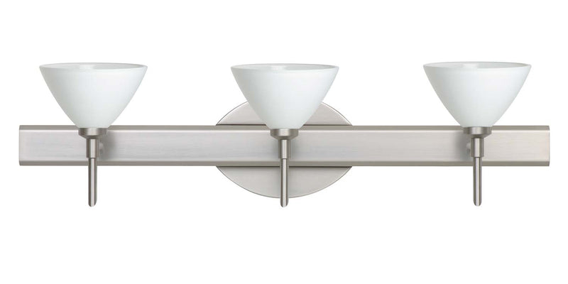 Besa 3SW-174307-SN Wall Sconce, Satin Nickel
