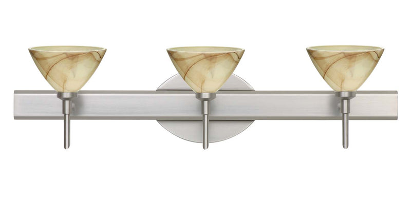 Besa 3SW-174383-SN Wall Sconce, Satin Nickel