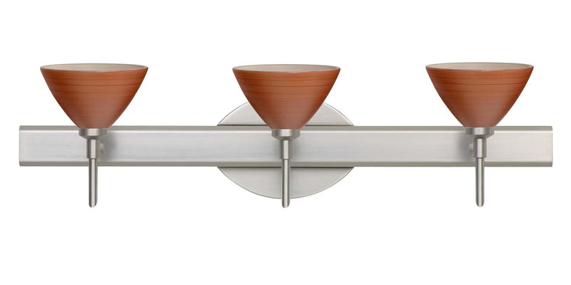 Besa 3SW-1743CH-SN Wall Sconce, Satin Nickel