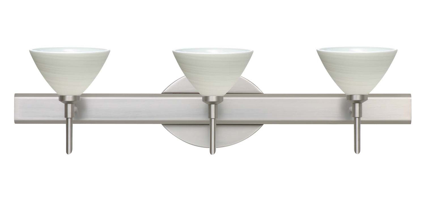 Besa 3SW-1743KR-SN Wall Sconce, Satin Nickel