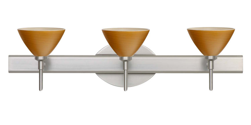 Besa 3SW-1743OK-SN Wall Sconce, Satin Nickel