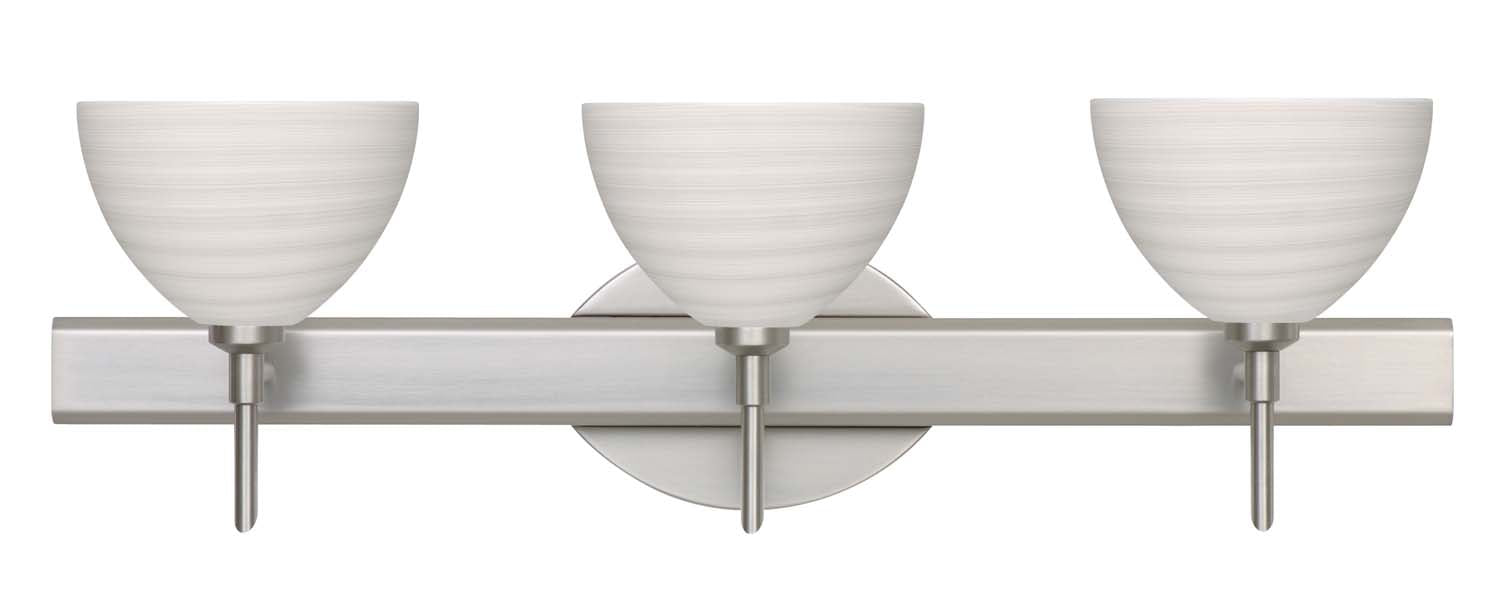 Besa 3SW-4679KR-SN Wall Sconce, Satin Nickel