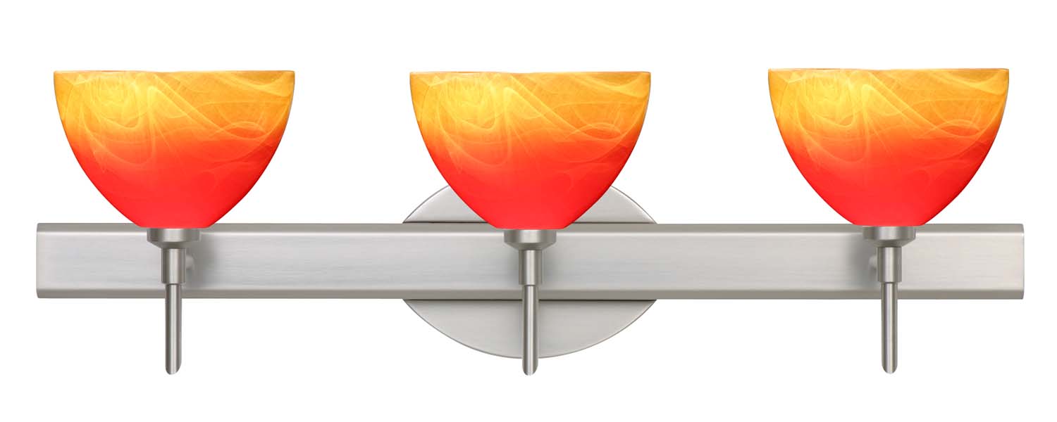 Besa 3SW-4679SL-SN Wall Sconce, Satin Nickel