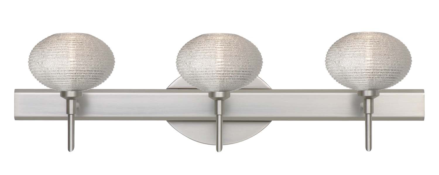 Besa 3SW-5612GL-SN Wall Sconce, Satin Nickel