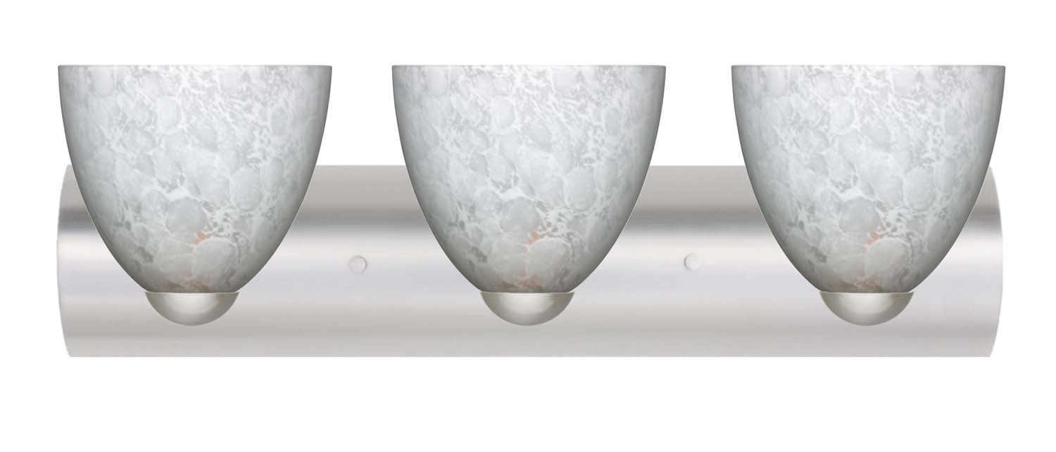 Besa 3WZ-757219-SN Wall Sconce, Satin Nickel