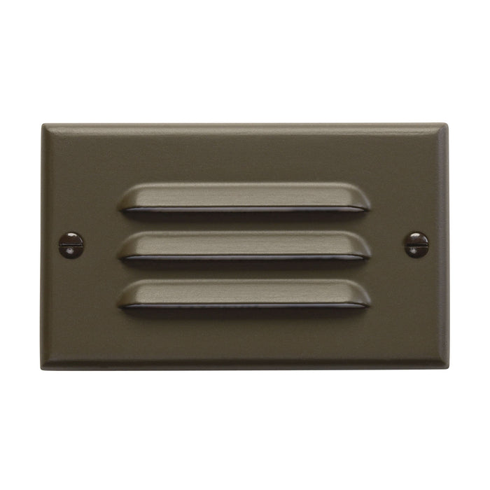 Kichler 12600AZ LED Step Light Horiz. Louver, Architectural Bronze