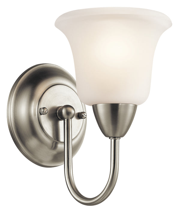 Kichler 45881NI One Light Wall Sconce, Brushed Nickel