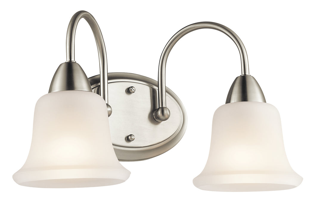 Kichler 45882NI Two Light Bath, Brushed Nickel