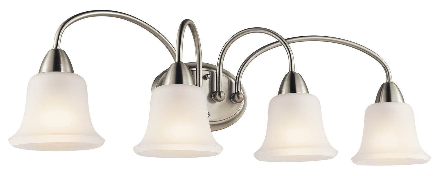 Kichler 45884NI Four Light Bath, Brushed Nickel