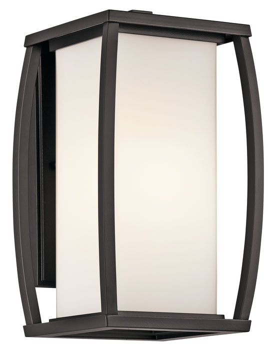 Kichler 49337AZ One Light Outdoor Wall Mount, Architectural Bronze