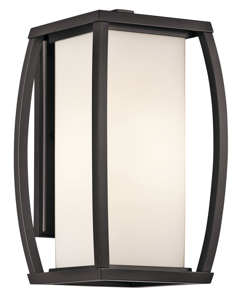 Kichler 49338AZ One Light Outdoor Wall Mount, Architectural Bronze