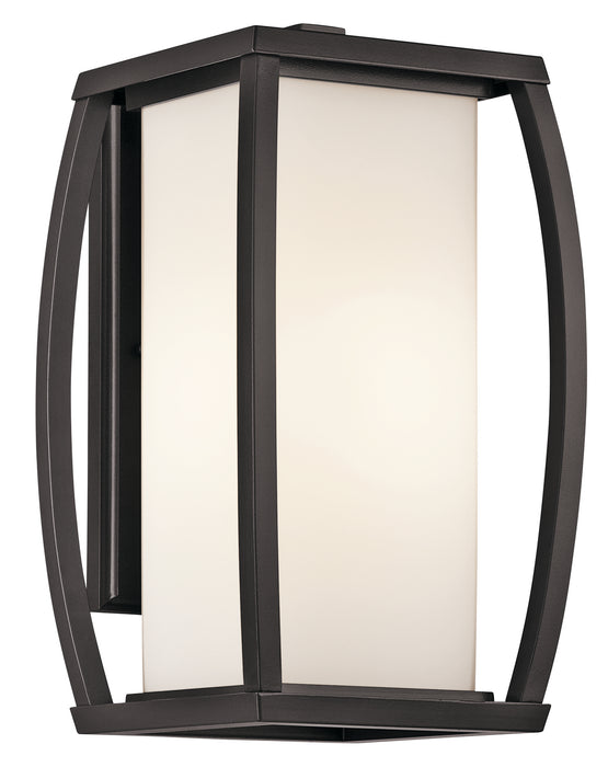 Kichler 49338AZ One Light Outdoor Wall Mount, Architectural Bronze