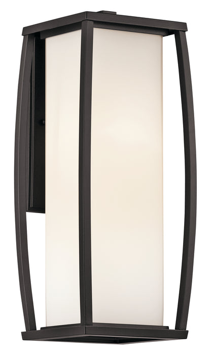 Kichler 49339AZ Two Light Outdoor Wall Mount, Architectural Bronze