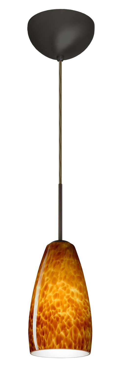 Besa 1BC-150918-BR One Light Pendant, Bronze