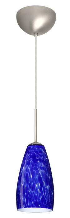 Besa 1BC-150986-SN One Light Pendant, Satin Nickel