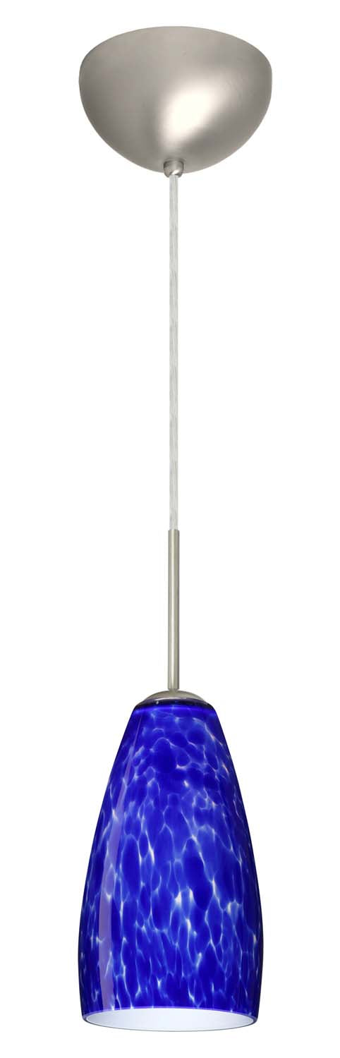 Besa 1BC-150986-SN One Light Pendant, Satin Nickel