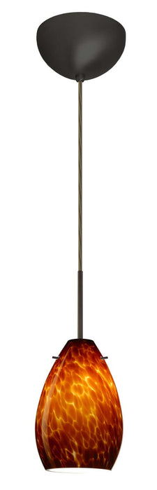 Besa 1BC-171318-BR One Light Pendant, Bronze