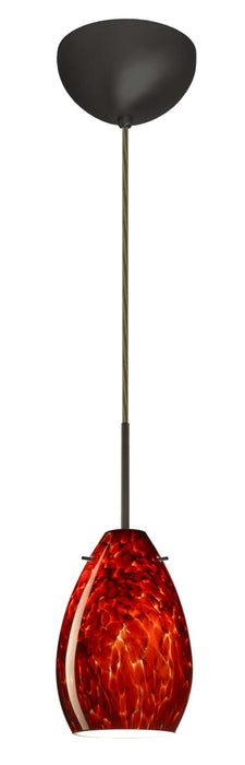 Besa 1BC-171341-BR One Light Pendant, Bronze
