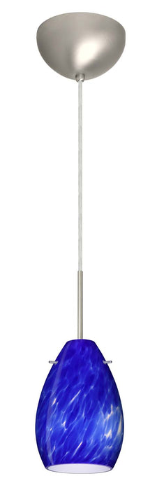 Besa 1BC-171386-SN One Light Pendant, Satin Nickel