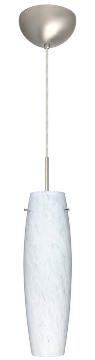 Besa 1BC-412119-SN One Light Pendant, Satin Nickel
