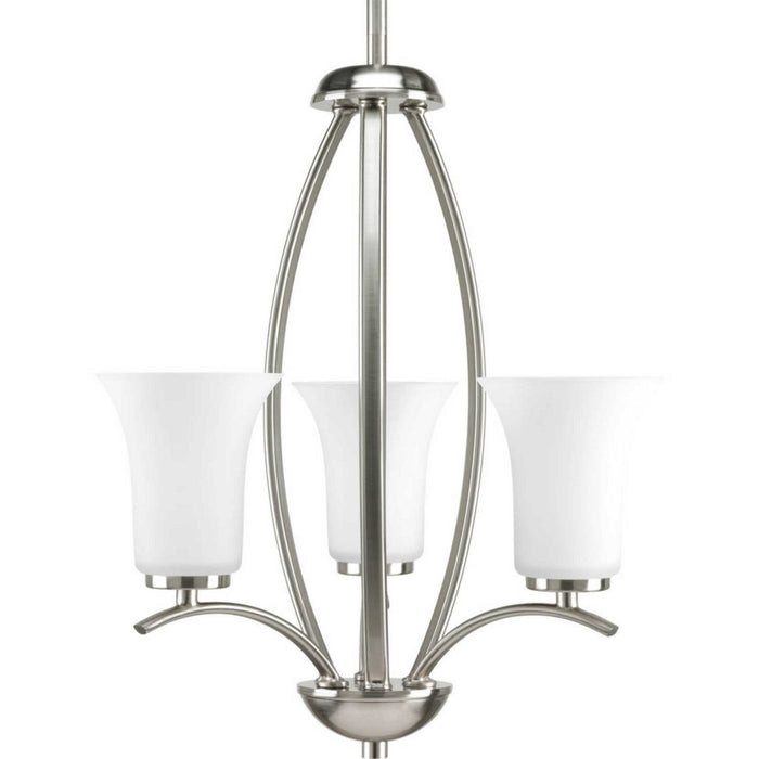 Progress Lighting P3587-09 Three Light Foyer Pendant, Brushed Nickel