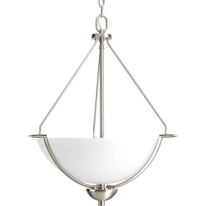 Progress Lighting P3912-09 Three Light Pendant, Brushed Nickel