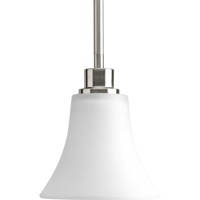 Progress Lighting P5270-09 One Light Pendant, Brushed Nickel