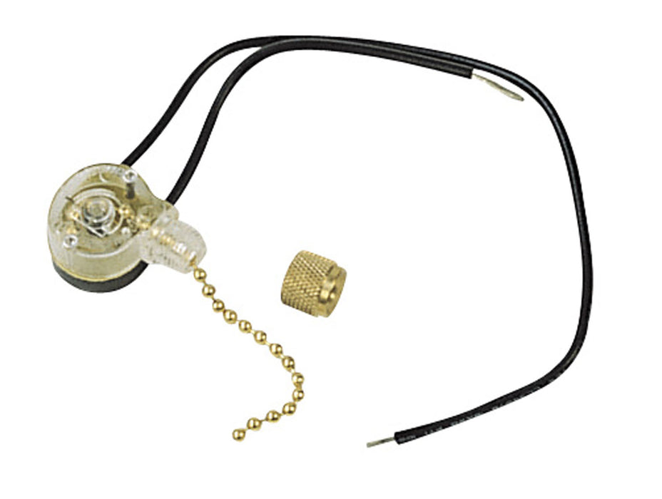 Craftmade OFS-100 On/Off Light Kit Switch, Bright Brass