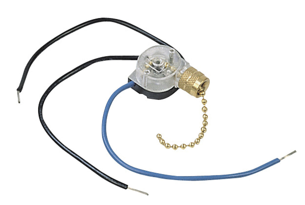 Craftmade OFS-200 3-Way Light Kit Switch, Bright Brass