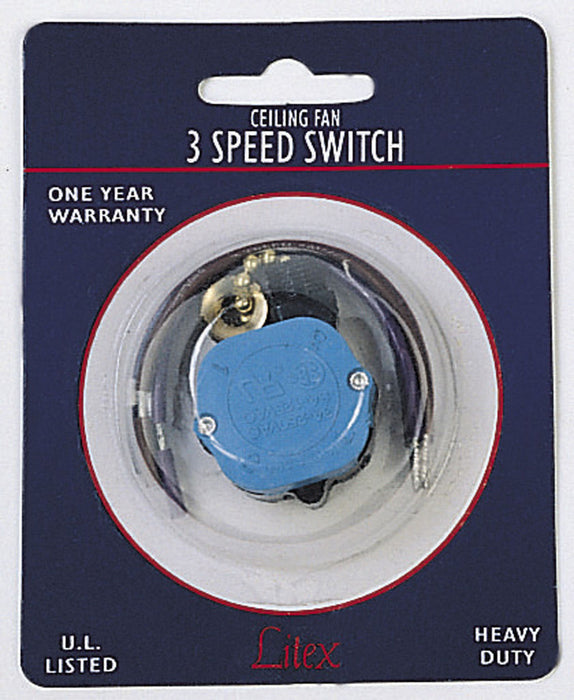 Craftmade TSS-302 Dual/Triple Capacitor Switch, Satin Brass