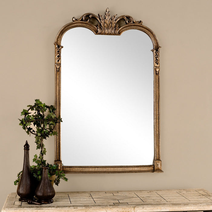 Uttermost 14018 P Mirror, Antiqued Silver Champagne