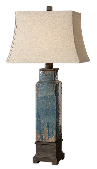 Uttermost 26833 One Light Table Lamp, Dark Rustic Bronze