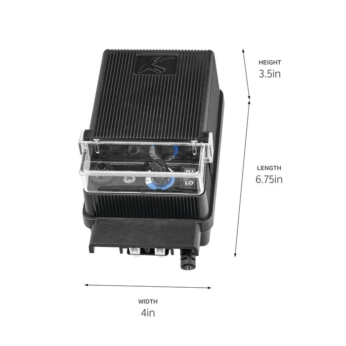 Kichler 15E60BK Transformer, Black Material (Not Painted)