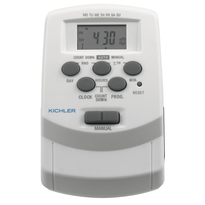 Kichler 15556WH Digital Timer with Daylight Sa, White