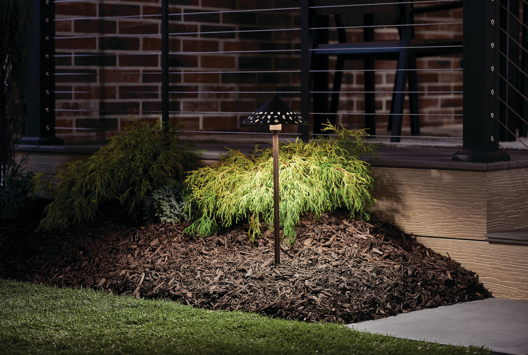 Kichler 15871TZT LED Path Light, Textured Tannery Bronze