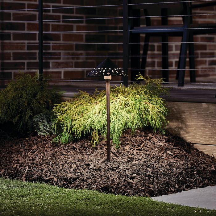 Kichler 15871TZT LED Path Light, Textured Tannery Bronze