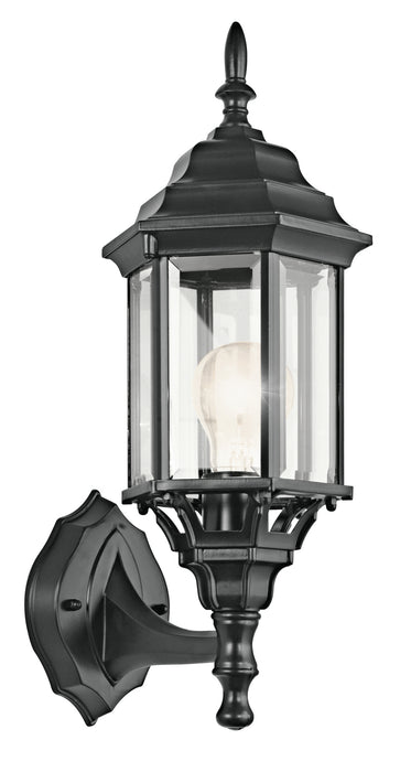 Kichler 49255BK One Light Outdoor Wall Mount, Black