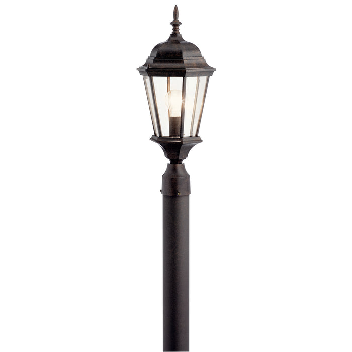 Kichler 9956TZ One Light Outdoor Post Mount, Tannery Bronze