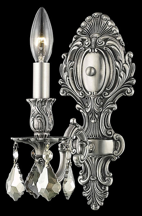 Elegant Lighting 9601W5PW-GT/RC One Light Wall Sconce, Pewter