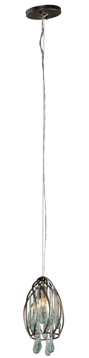 Varaluz 151M01NB One Light Mini Pendant, New Bronze
