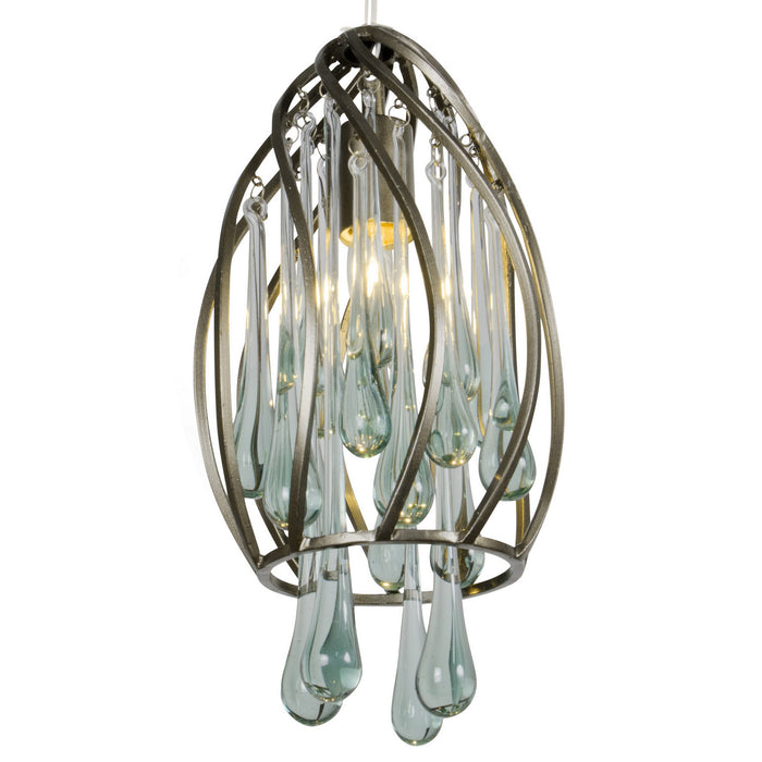 Varaluz 151M01NB One Light Mini Pendant, New Bronze
