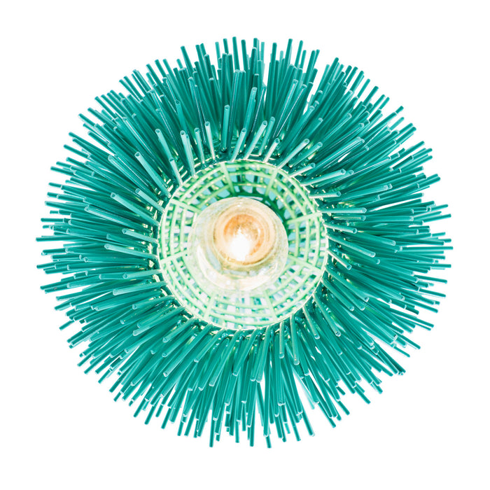 Varaluz 169M01AQ One Light Mini Pendant, Aqua Velvet