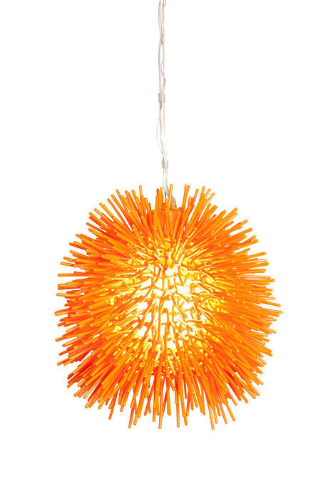 Varaluz 169M01OR One Light Mini Pendant, Electric Pumpkin