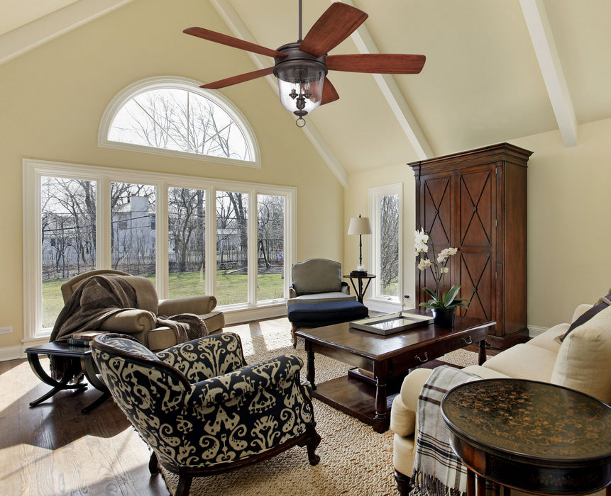 Craftmade FB60OBG5 60"Ceiling Fan, Oiled Bronze Gilded