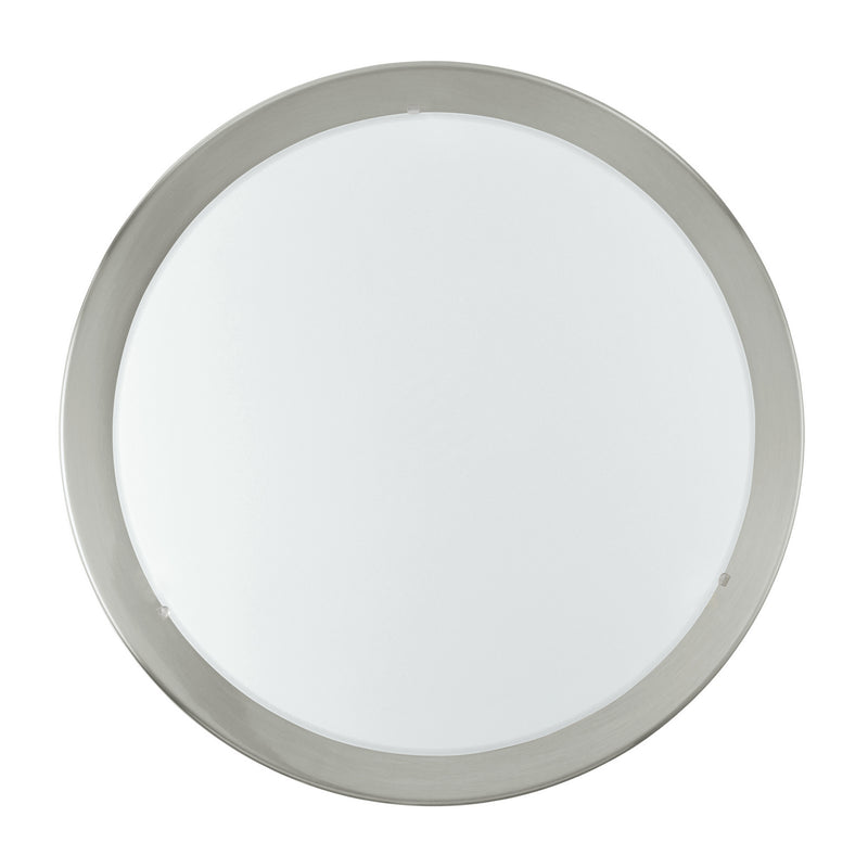 Eglo USA 82941A Two Light Ceiling Mount, Matte Nickel