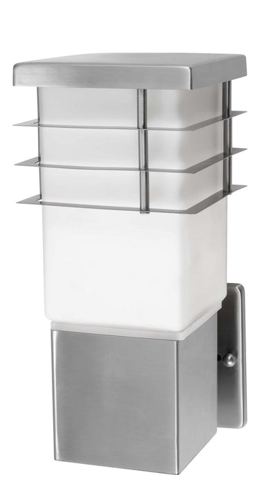 Eglo USA 86391A One Light Outdoor Wall Mount, Stainless Steel