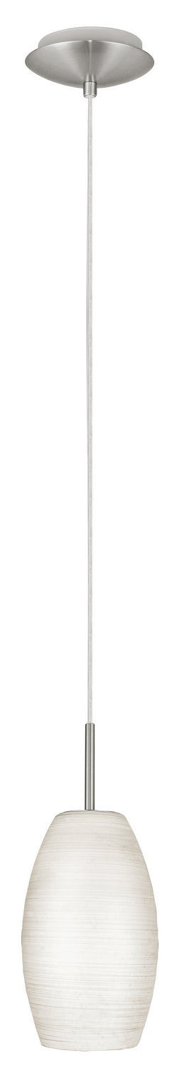 Eglo USA 88953A One Light Pendant, Matte Nickel