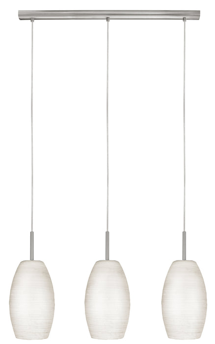 Eglo USA 88954A Three Light Pendant, Matte Nickel
