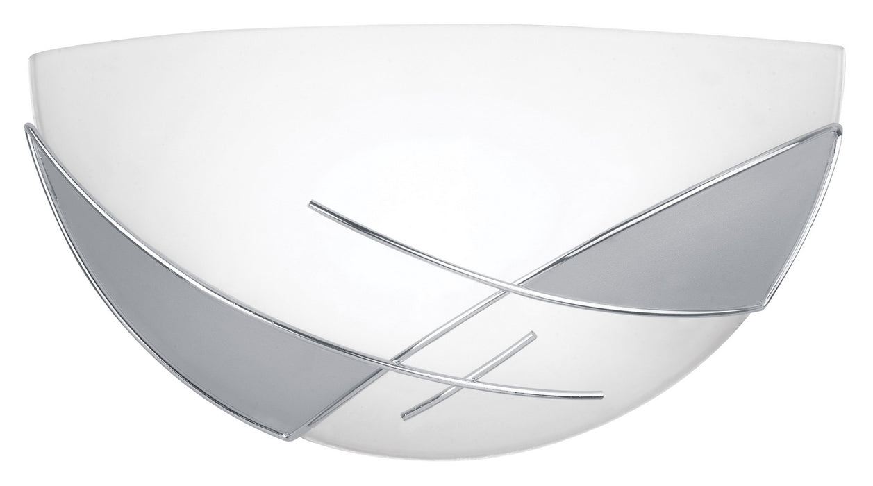 Eglo USA 89759A One Light Wall Sconce, Chrome & Satin